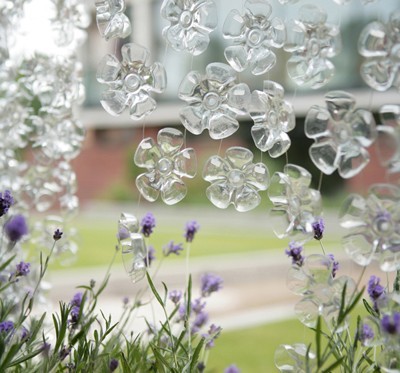 Recycled plastic bottle flowers by Michelle Brand Recycled plastic bottle flowers by Michelle Brand
