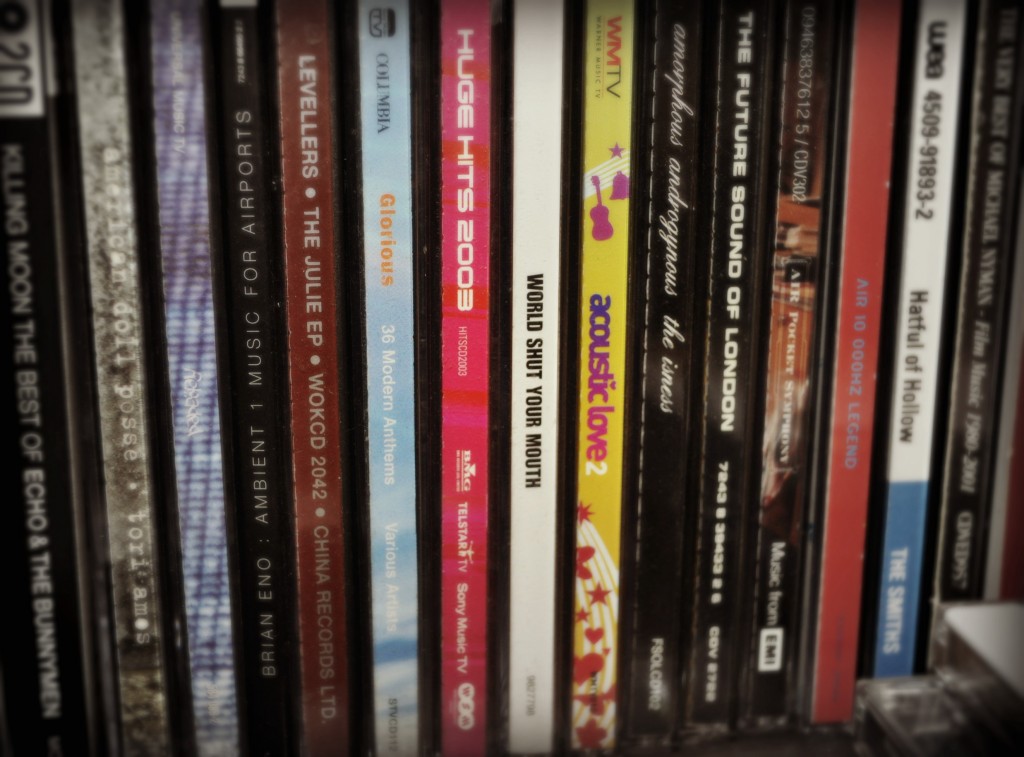 stack of cds